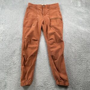 REI Pants Womens 8 Orange Trailsmith Jogger Hiking Cargo Outdoor Trail Casual